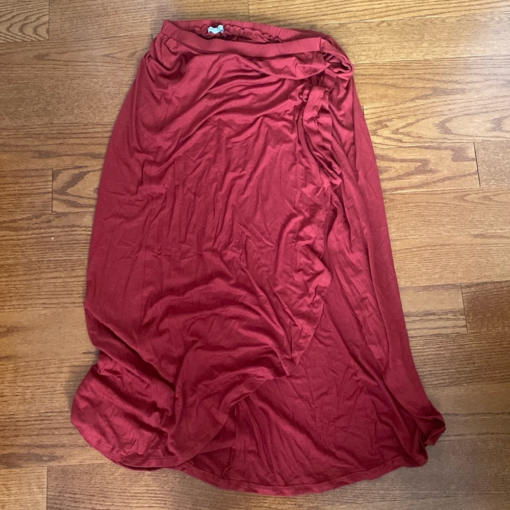 Elastic maxi skirt